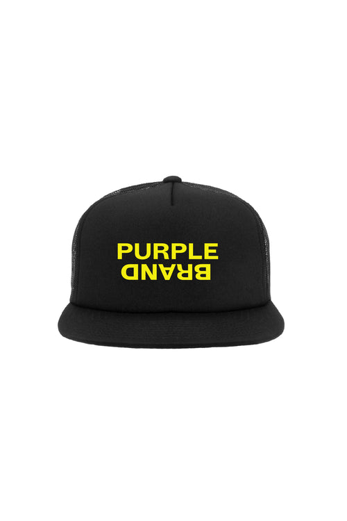P902 5 PANEL HAT - Yellow Text