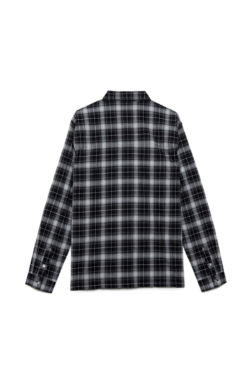 PURPLE BRAND - Men's Long Sleeve Shirt - Style No. P304 - Bias Chest Pocket Shirt Black - Back