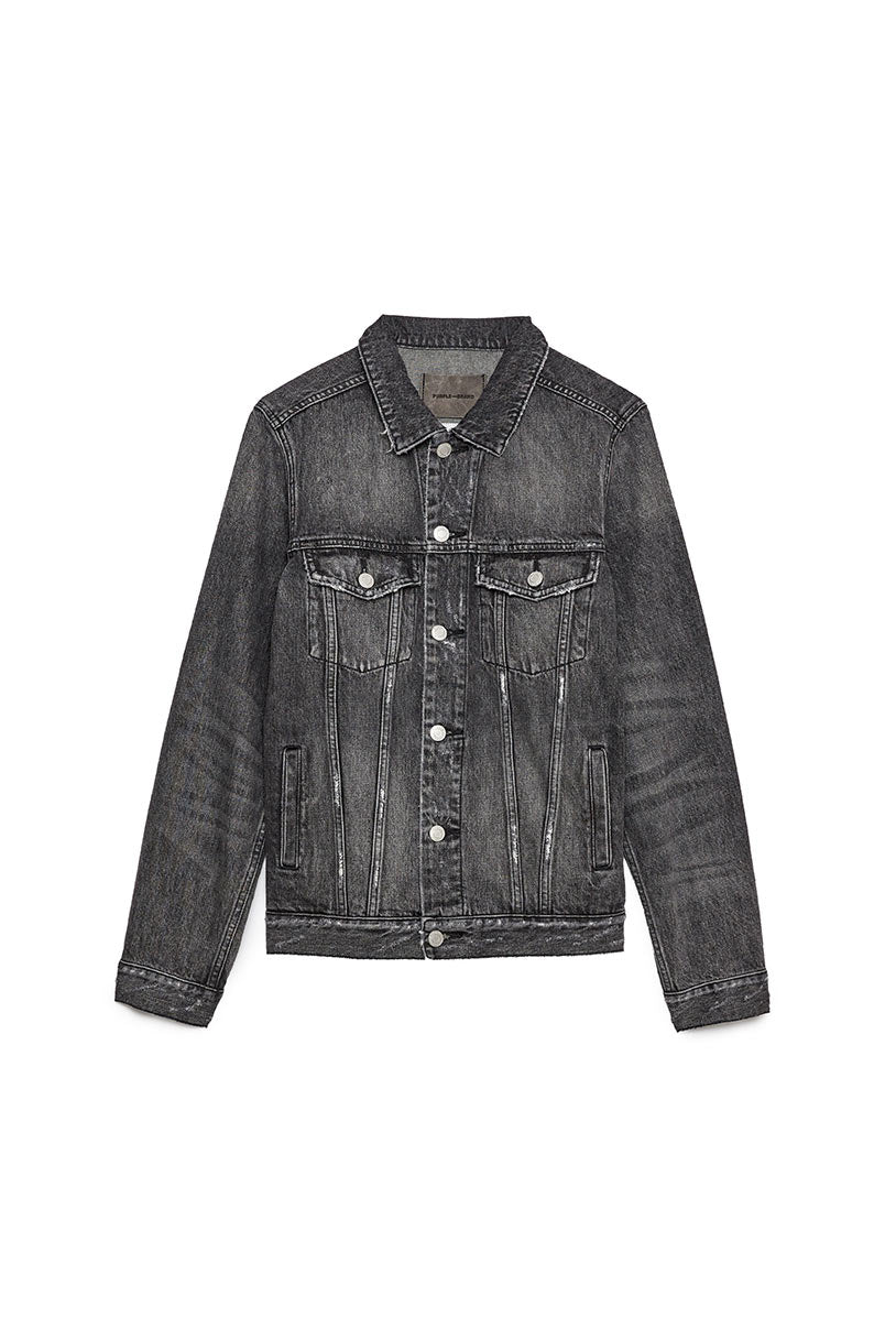 PURPLE BRAND - Men's Denim Jacket - Style No. P006 - Black Wash - Front