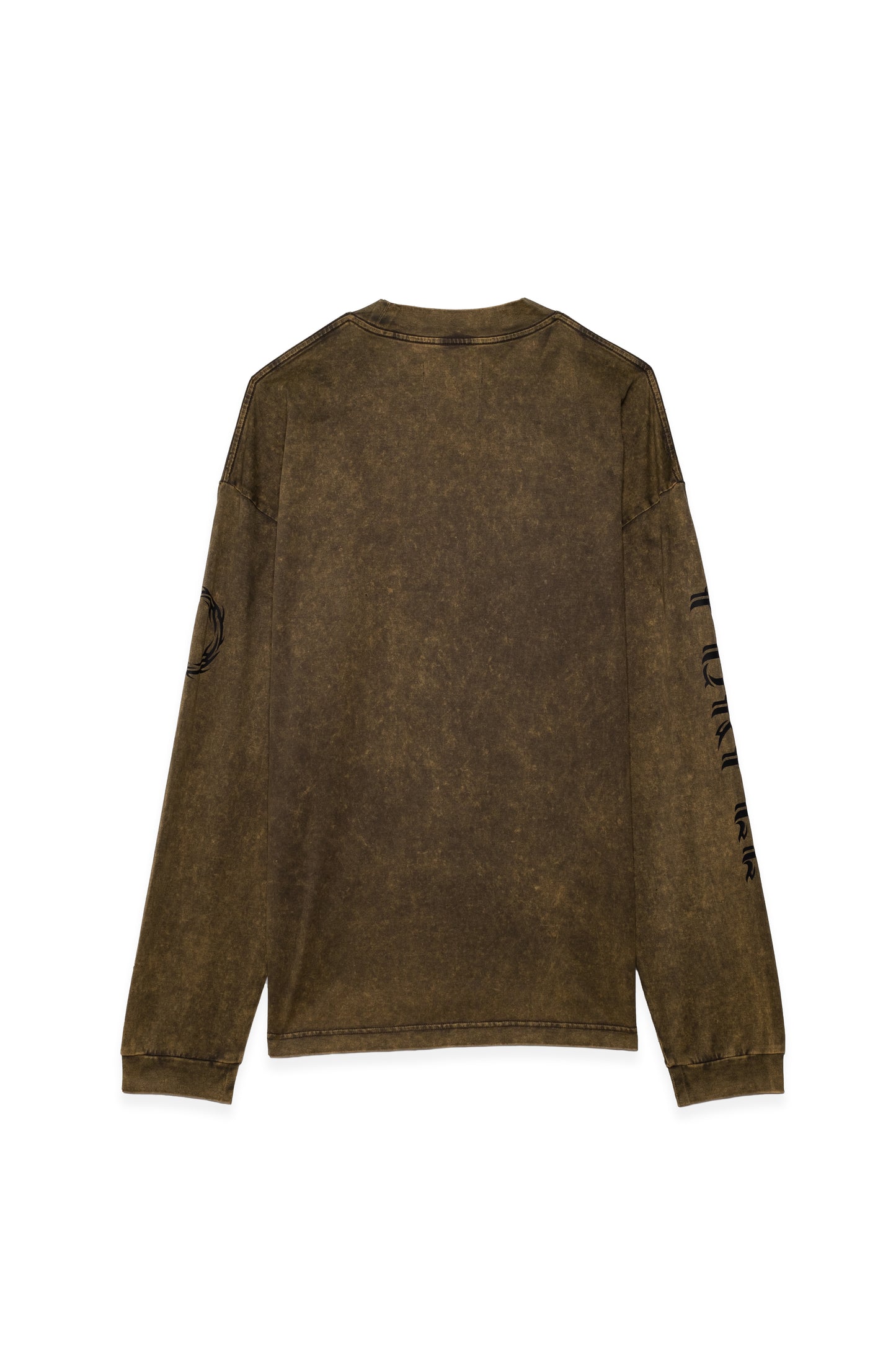 PURPLE BRAND - Men's Long Sleeve Shirt Shirt - Style No. P201 - Olive Acid Wash - Back