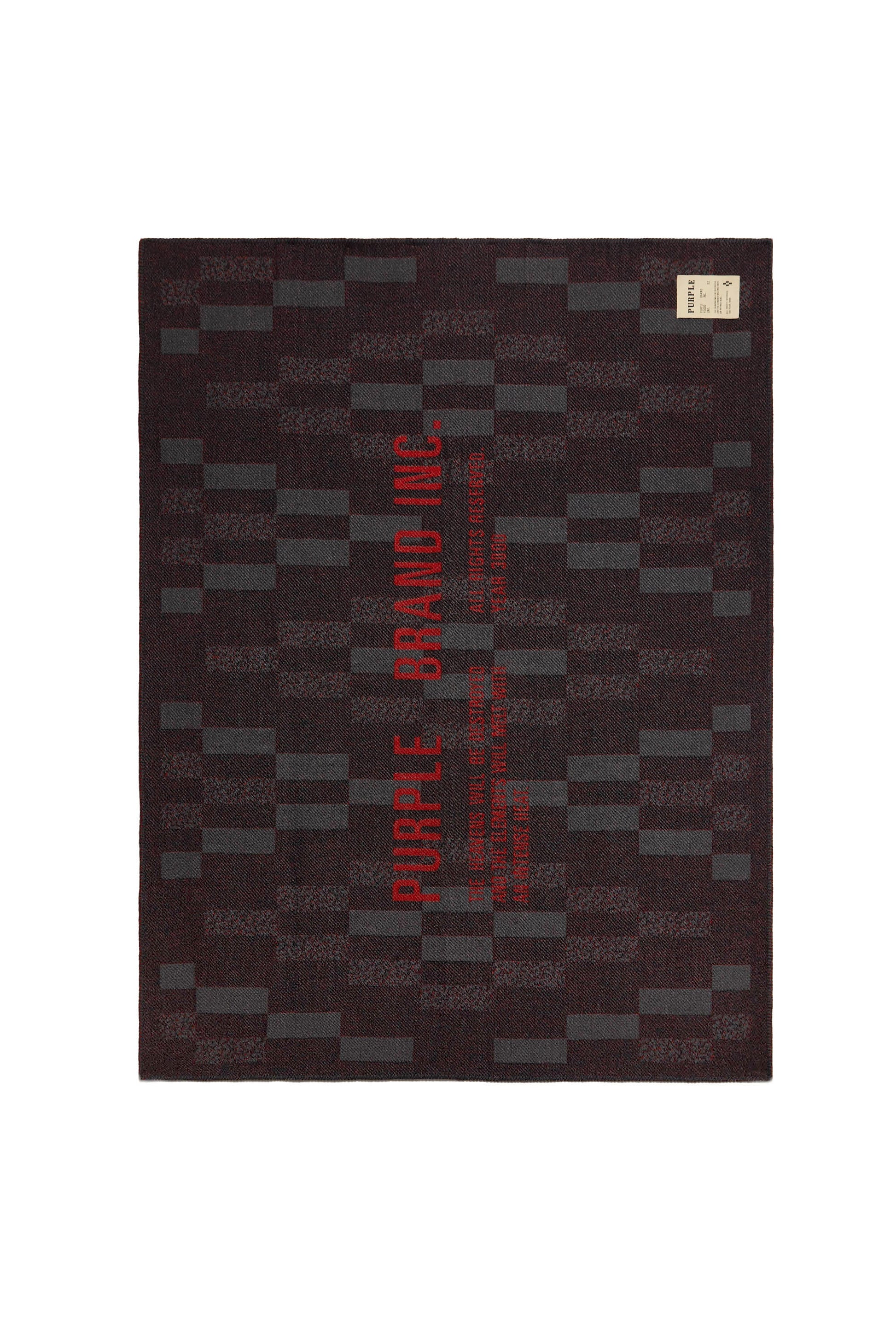 PURPLE BRAND - Scarf - Style No. P906 - Greyscale Artifact - Front