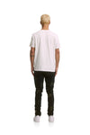 P001 LOW RISE SKINNY JEAN - Black Indigo Embroidery Punch P Plaid