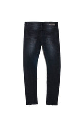 mens purple brand denim jean low rise skinny style no. p001 black wash back