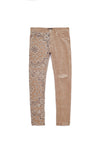 PURPLE BRAND - Men's Low Rise Skinny Jean - Style No. P001 - Corduroy Bandana Print Tan - Front