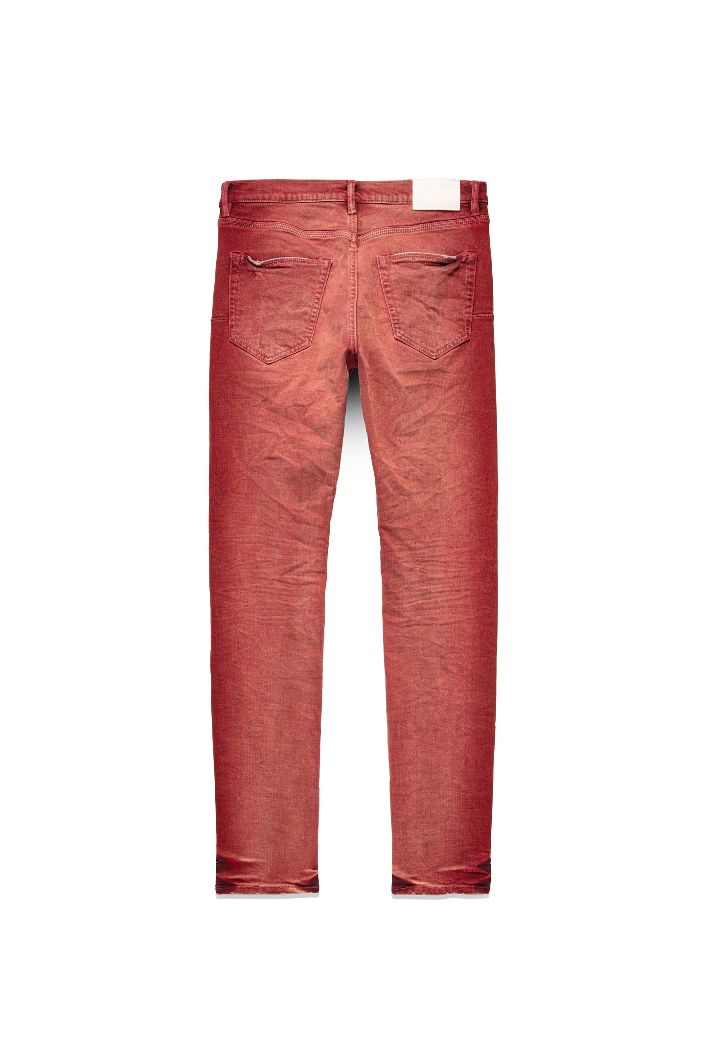 P001 LOW RISE SKINNY JEAN - Faded Aura Orange With Side Stripe