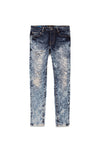 P001 LOW RISE SKINNY JEAN - Indigo Heavy Bleach Repair