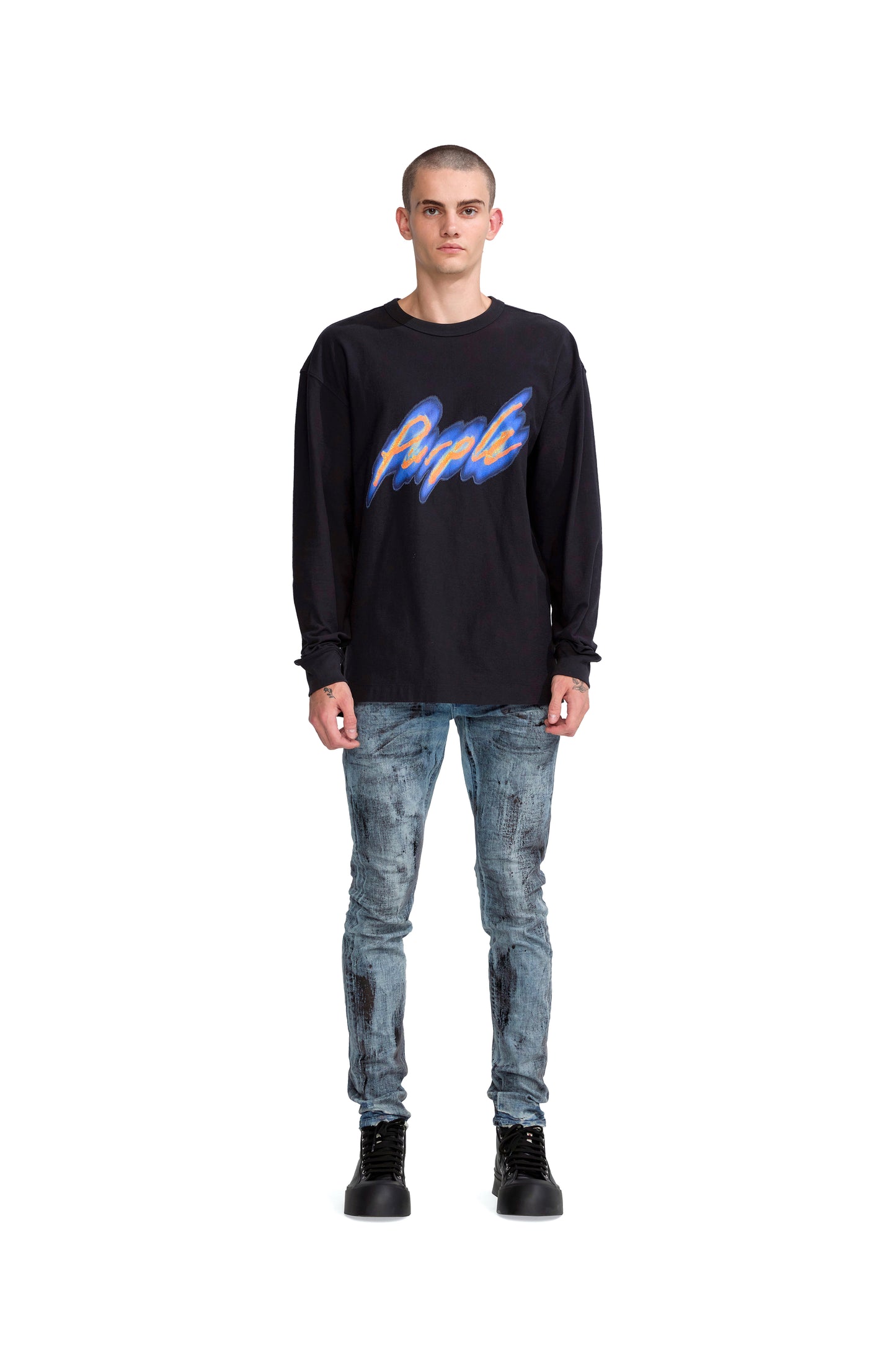 P001 Indigo X Ray With Black Foil