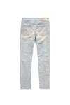 P001 LOW RISE SKINNY JEAN - Light Bleached Indigo w Front Insert