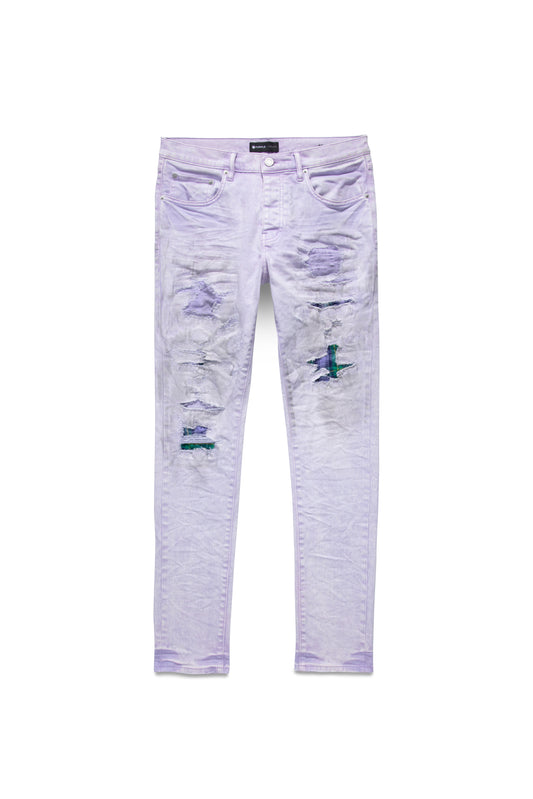 P001 Lavender Heavy Repair With Plaid Patch