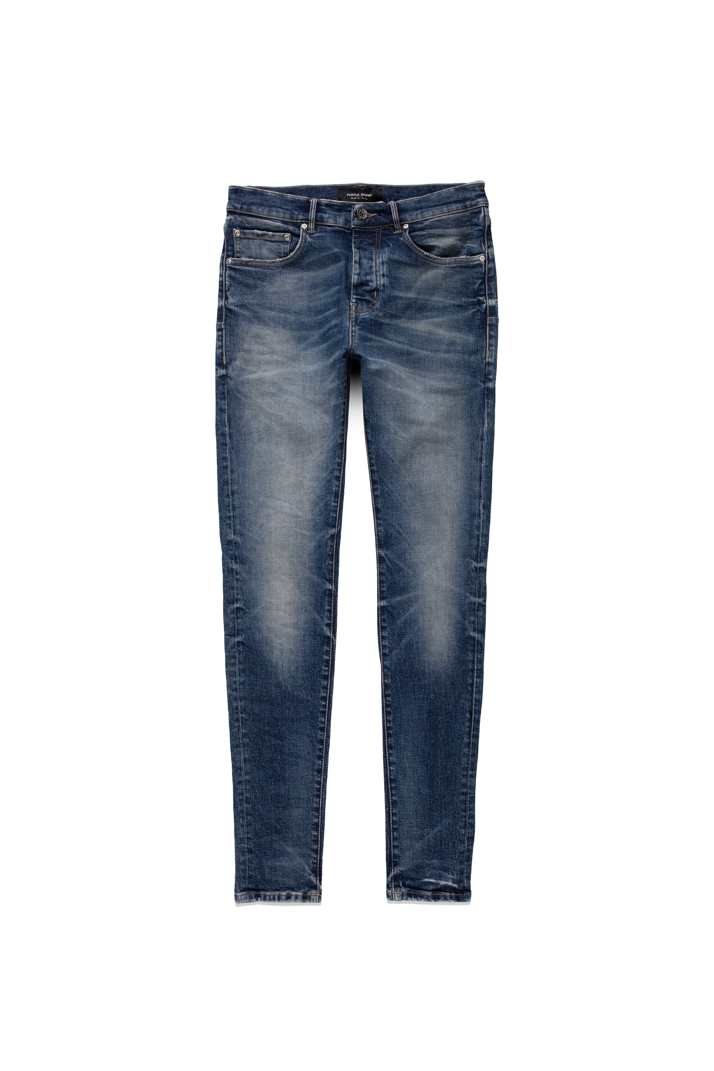 P001 LOW RISE SKINNY JEAN - Mid Indigo Three Year