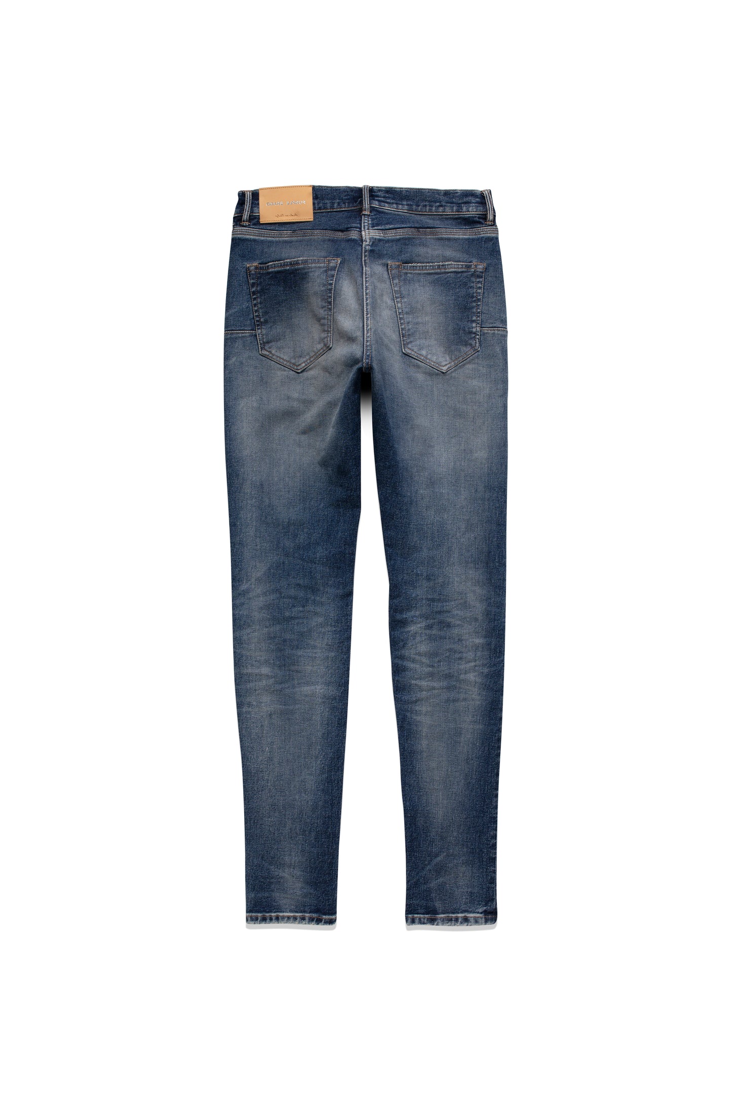 P001 LOW RISE SKINNY JEAN - Mid Indigo Three Year