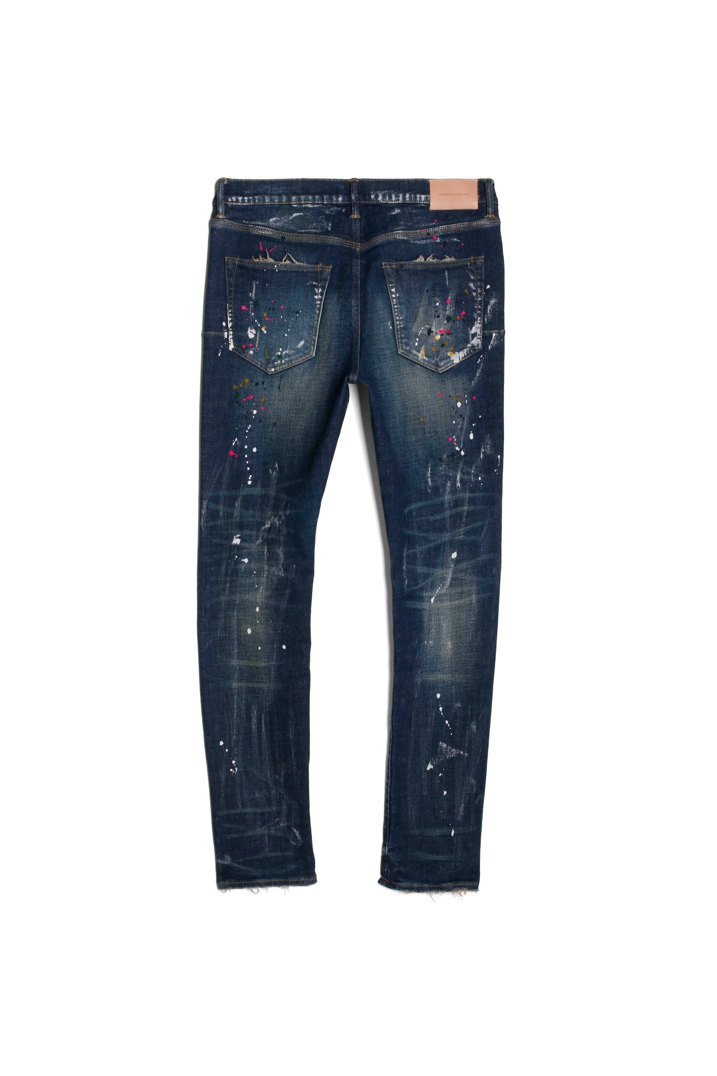 Purple-Brand Jeans - Stitches And Patches - Blue - P003 – Dabbous