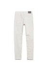 PURPLE BRAND - Men's Denim Jean - Low Rise Skinny - Style No. P001 -  Optic White Knee Slit - Back