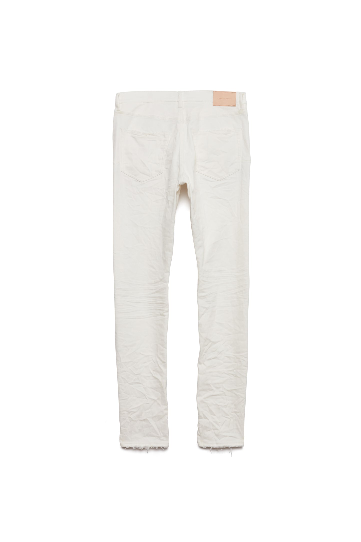 PURPLE BRAND - Men's Denim Jean - Low Rise Skinny - Style No. P001 -  Optic White - Back