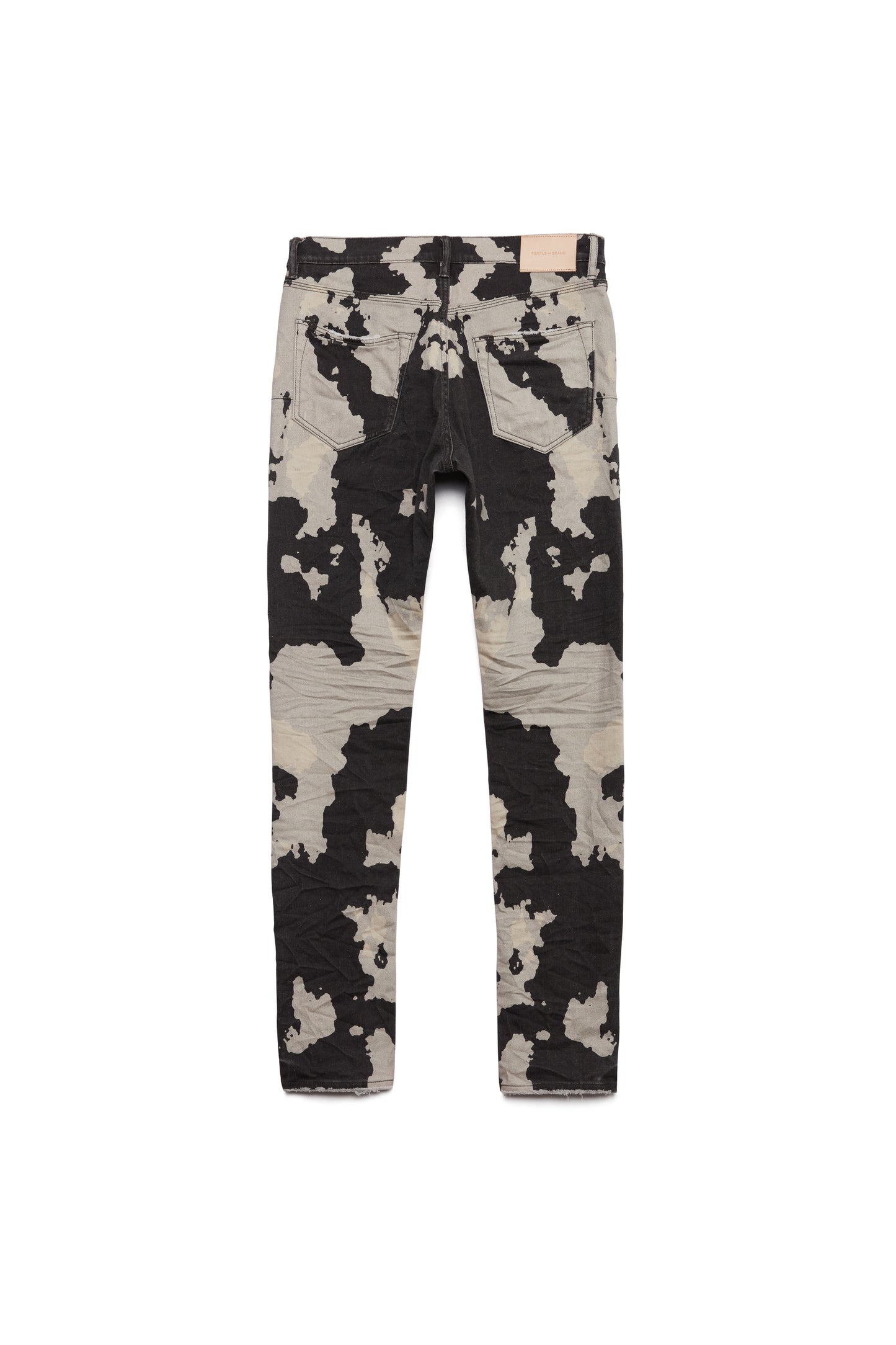PURPLE BRAND - Men's Denim Jean - Low Rise Skinny - Style No. P001 - Printed Denim Rorschach - Back