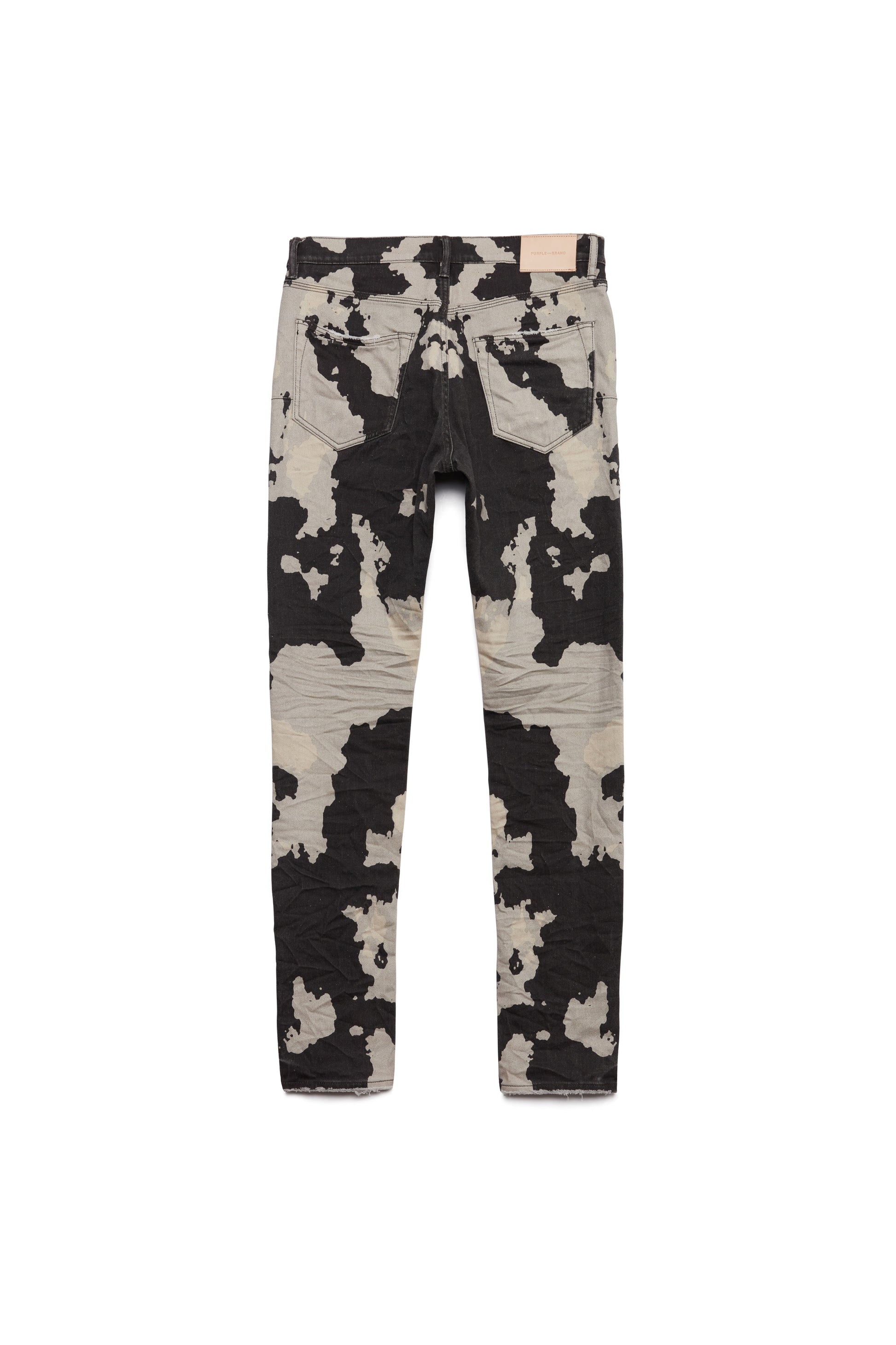 PURPLE BRAND - Men's Denim Jean - Low Rise Skinny - Style No. P001 - Printed Denim Rorschach - Back