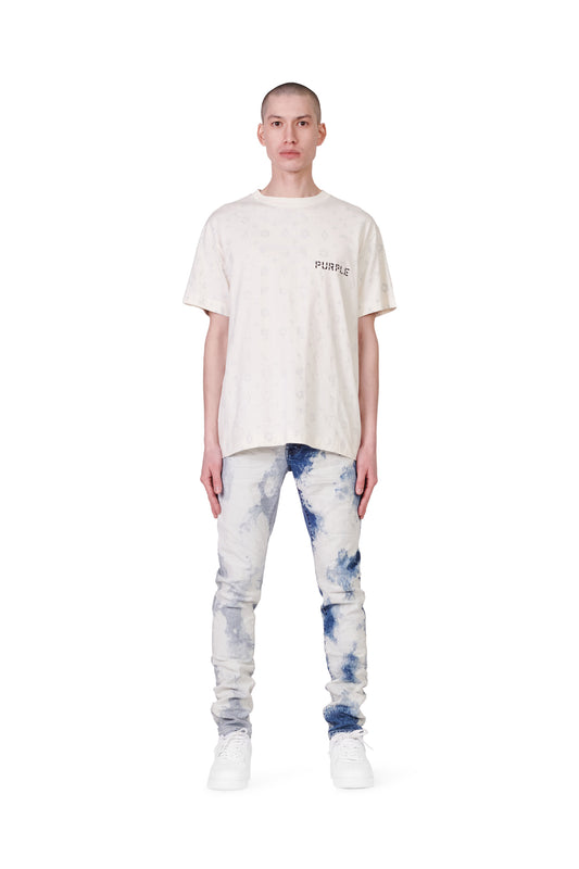 P104 REGULAR FIT T-SHIRT - Ecru Monogram