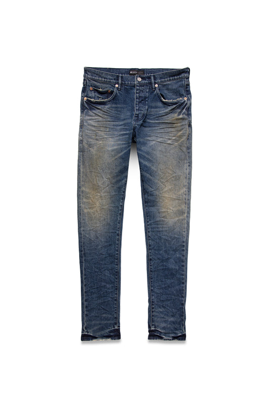 P001 LOW RISE SKINNY JEAN - Vintage Dirty Mid Indigo