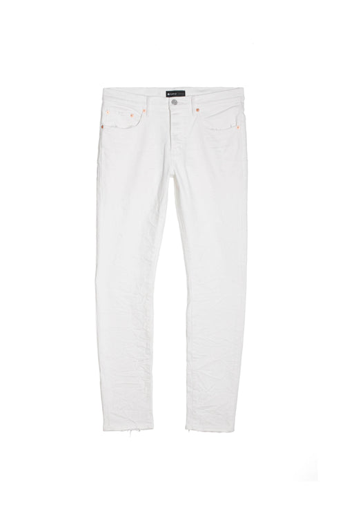 mens purple brand denim jean low rise skinny style no. p001 white wash resin front