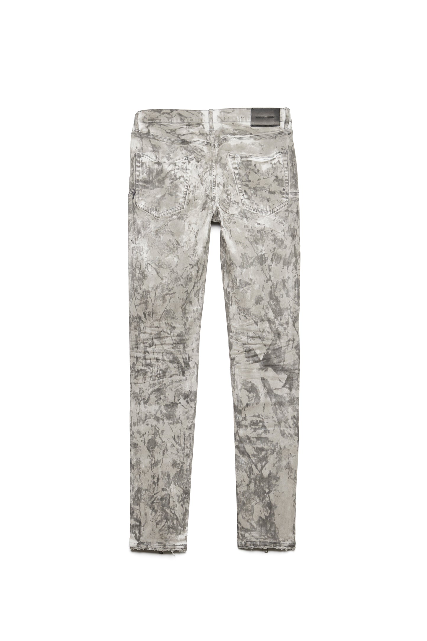 PURPLE BRAND - Men's Denim Jean - Low Rise Skinny - Style No. P001 - White Mechanic Dirty Front Zip - Back