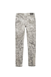 PURPLE BRAND - Men's Denim Jean - Low Rise Skinny - Style No. P001 - White Mechanic Dirty Front Zip - Back