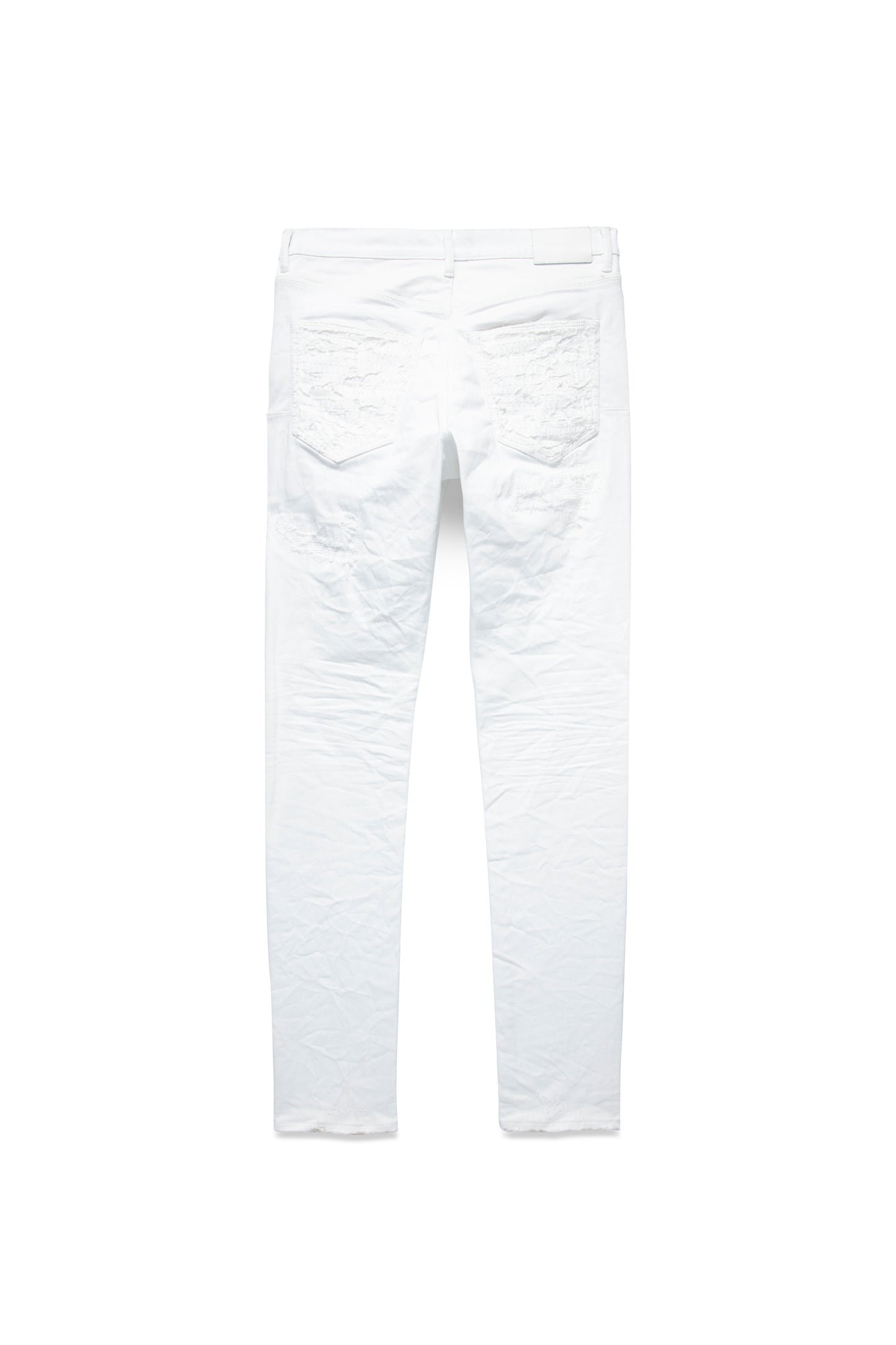 P001 White Quilted Destroy Pocket