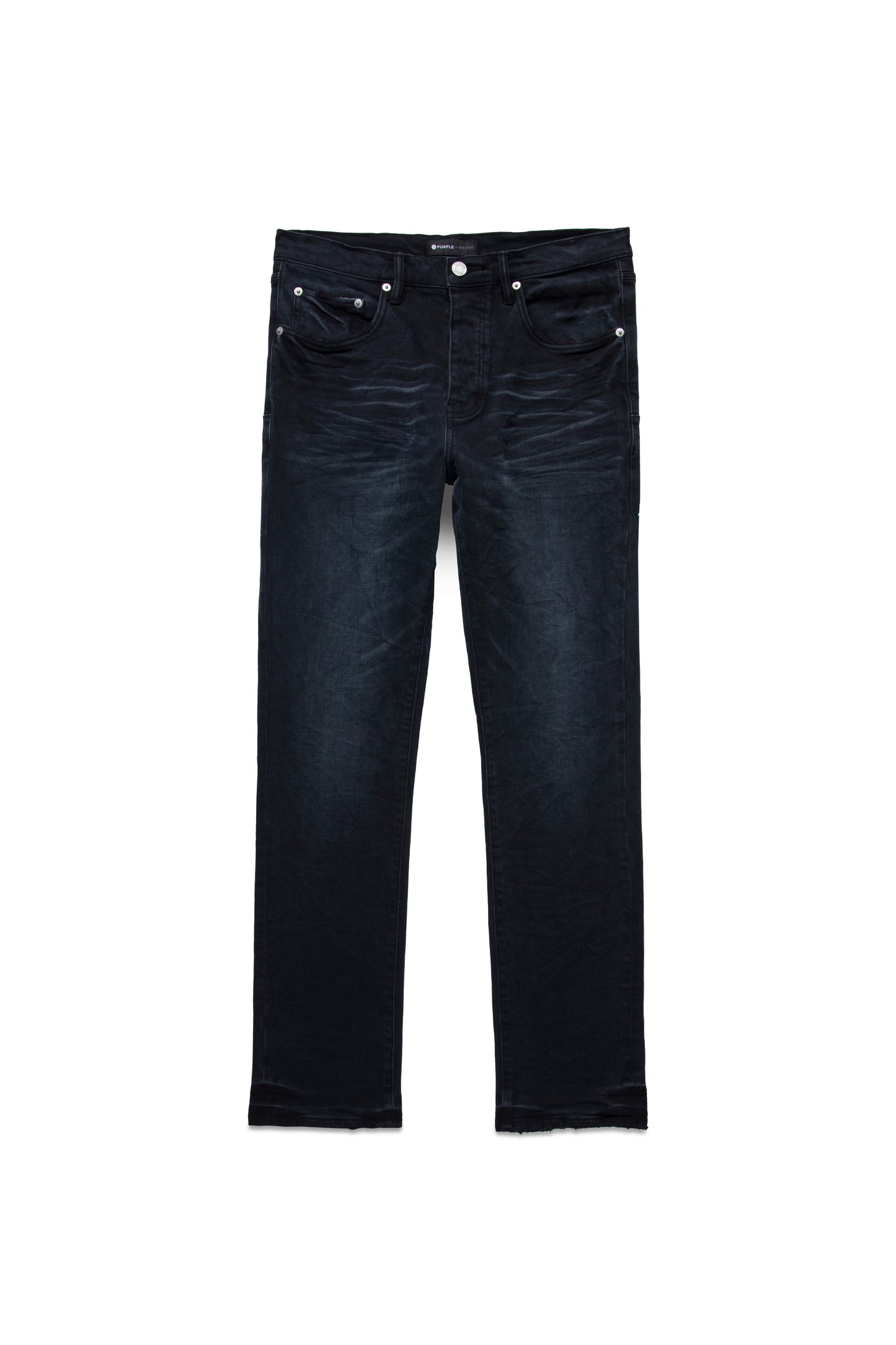 P005 MID RISE STRAIGHT LEG JEAN - Faded Black Aged