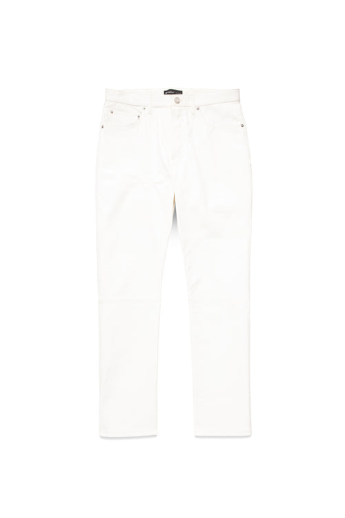 P011 MID RISE STRAIGHT LEG PANT - Leather Brilliant White