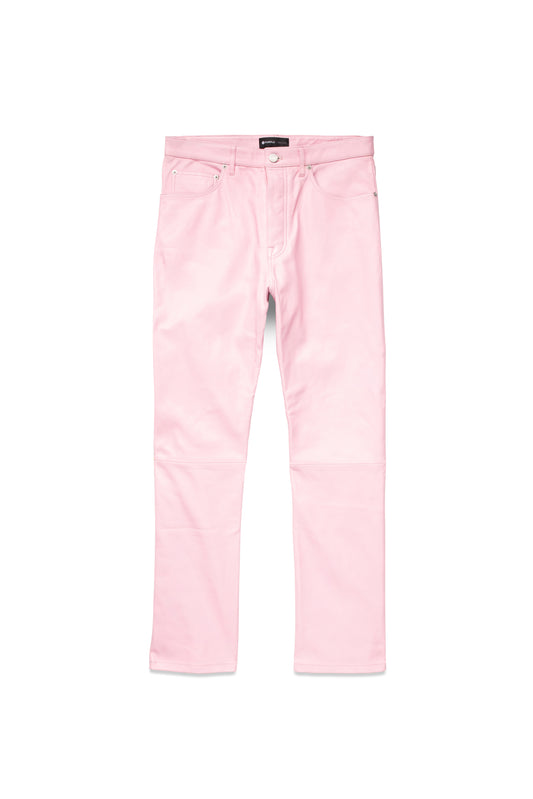 P011 MID RISE STRAIGHT LEG PANT - Leather Cherry Blossom