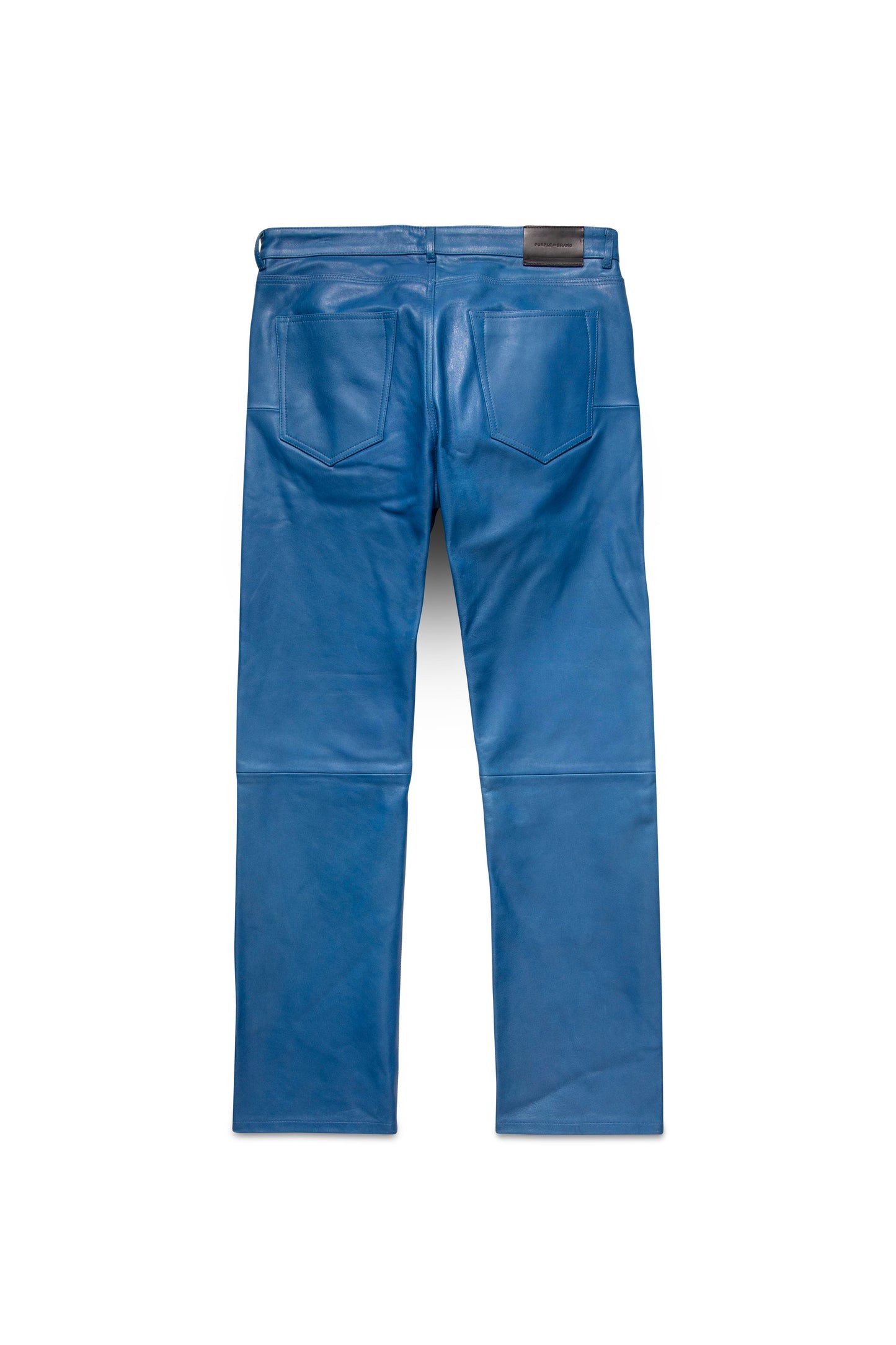 P011 MID RISE STRAIGHT LEG PANT - Leather Galaxy Blue