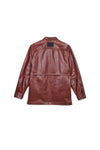 P327 LONG SLEEVE SHIRT JACKET - Shiny Leather Cathay Spice