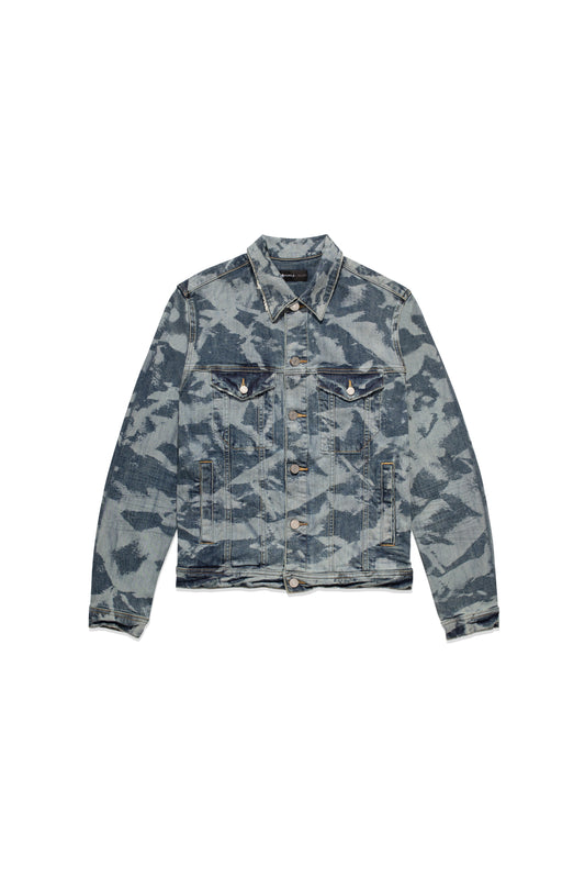 P024 TRUCKER JACKET - Laser Wrinkled Indigo