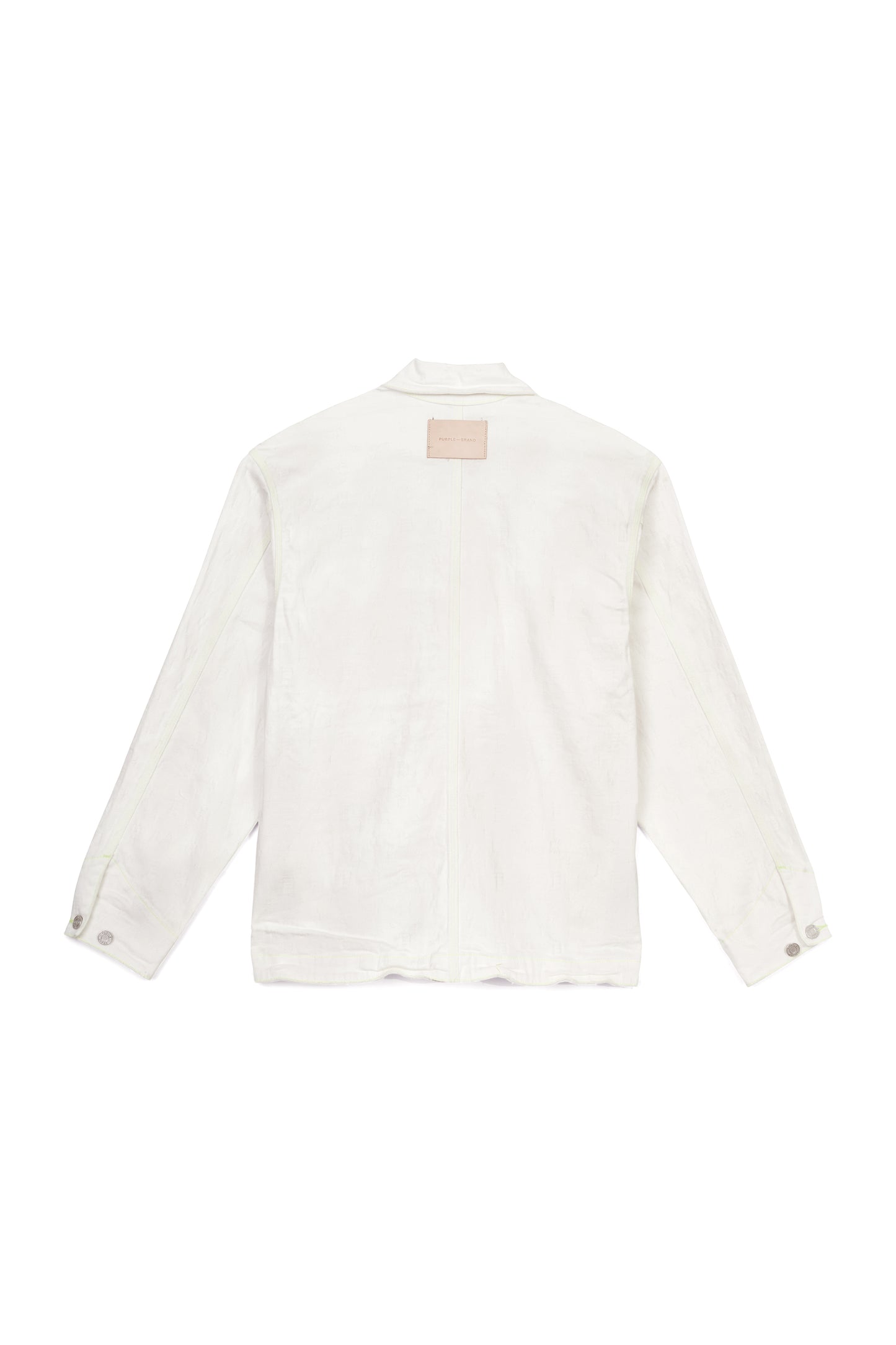 PURPLE BRAND - Men's Chore Jacket - Style No. P031 - White Jacquard - Back
