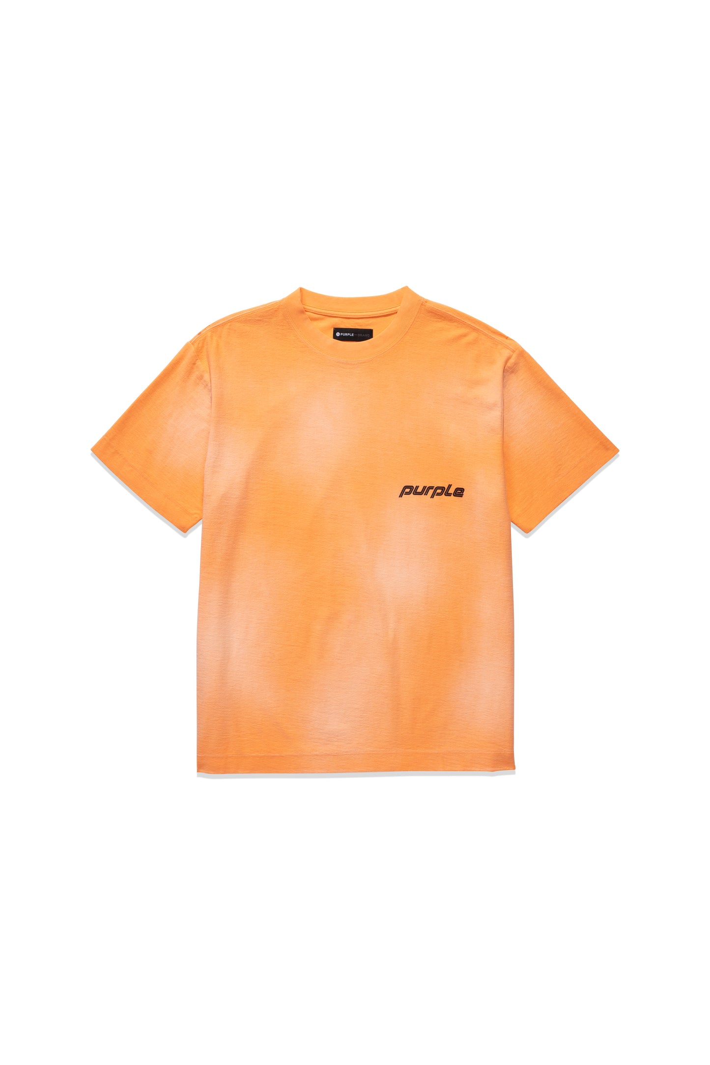 P104 REGULAR FIT T-SHIRT - Double Stripe in Neon Orange