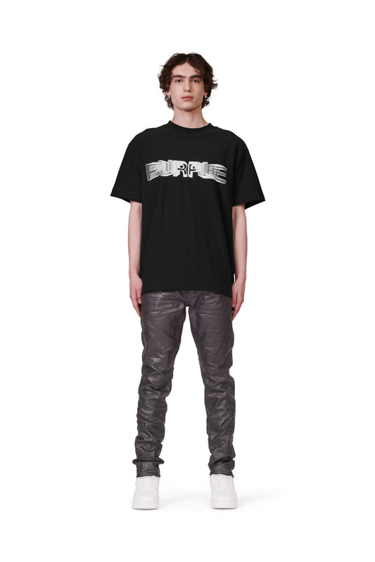 P104 REGULAR FIT T-SHIRT - Wire Frame Black