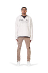 P324 RELAXED FIT BEACH HOODIE - Cotton Ecru Printed