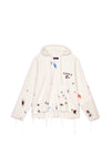 PURPLE BRAND - Men's Beach Hoodie - Style No. P324 - Cotton Ecru Summer Rain - Front