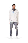 P324 RELAXED FIT BEACH HOODIE - Cotton Ecru Summer Rain