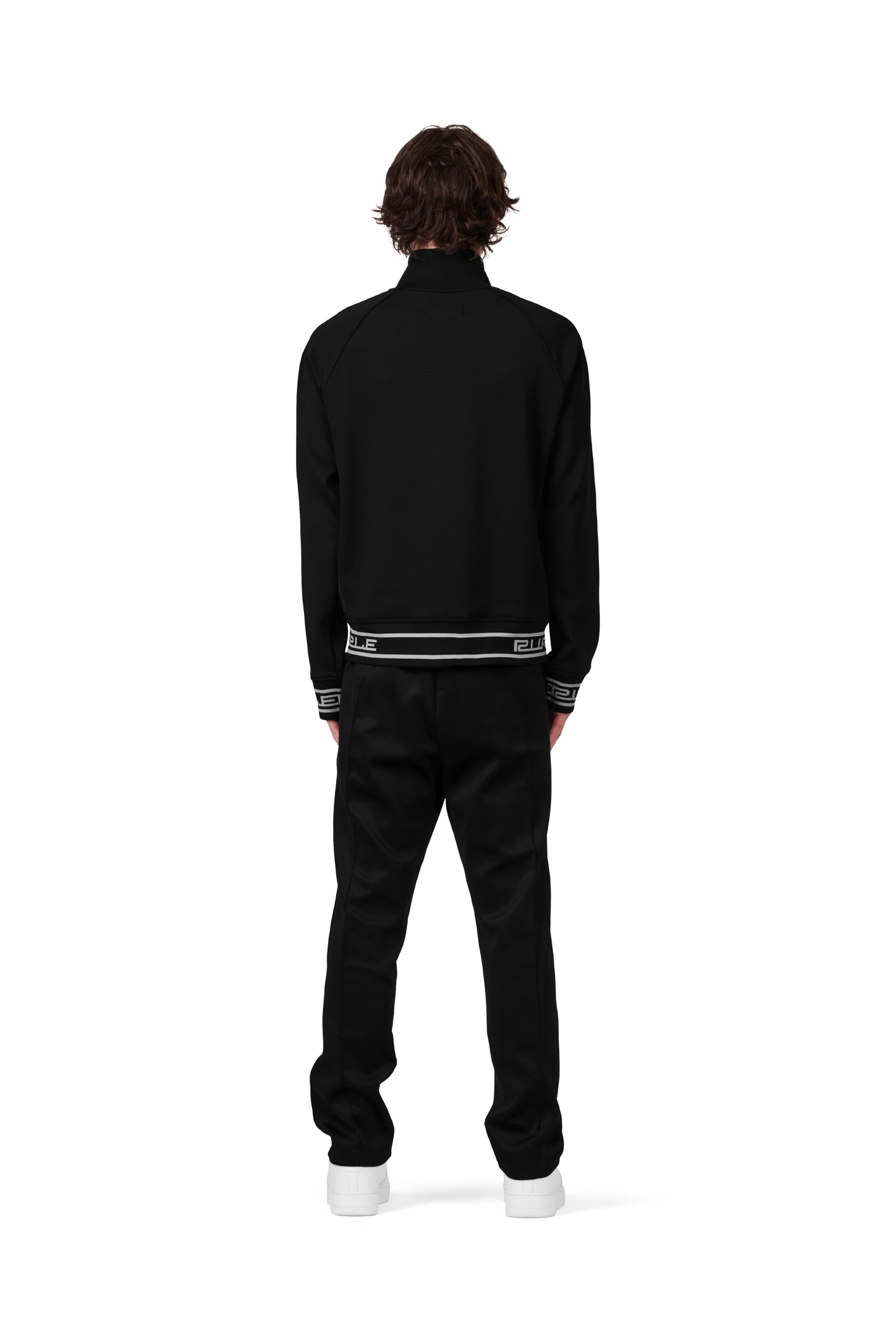 P415 TRACK PANT - Solid Poly Tricot Black Track Pant