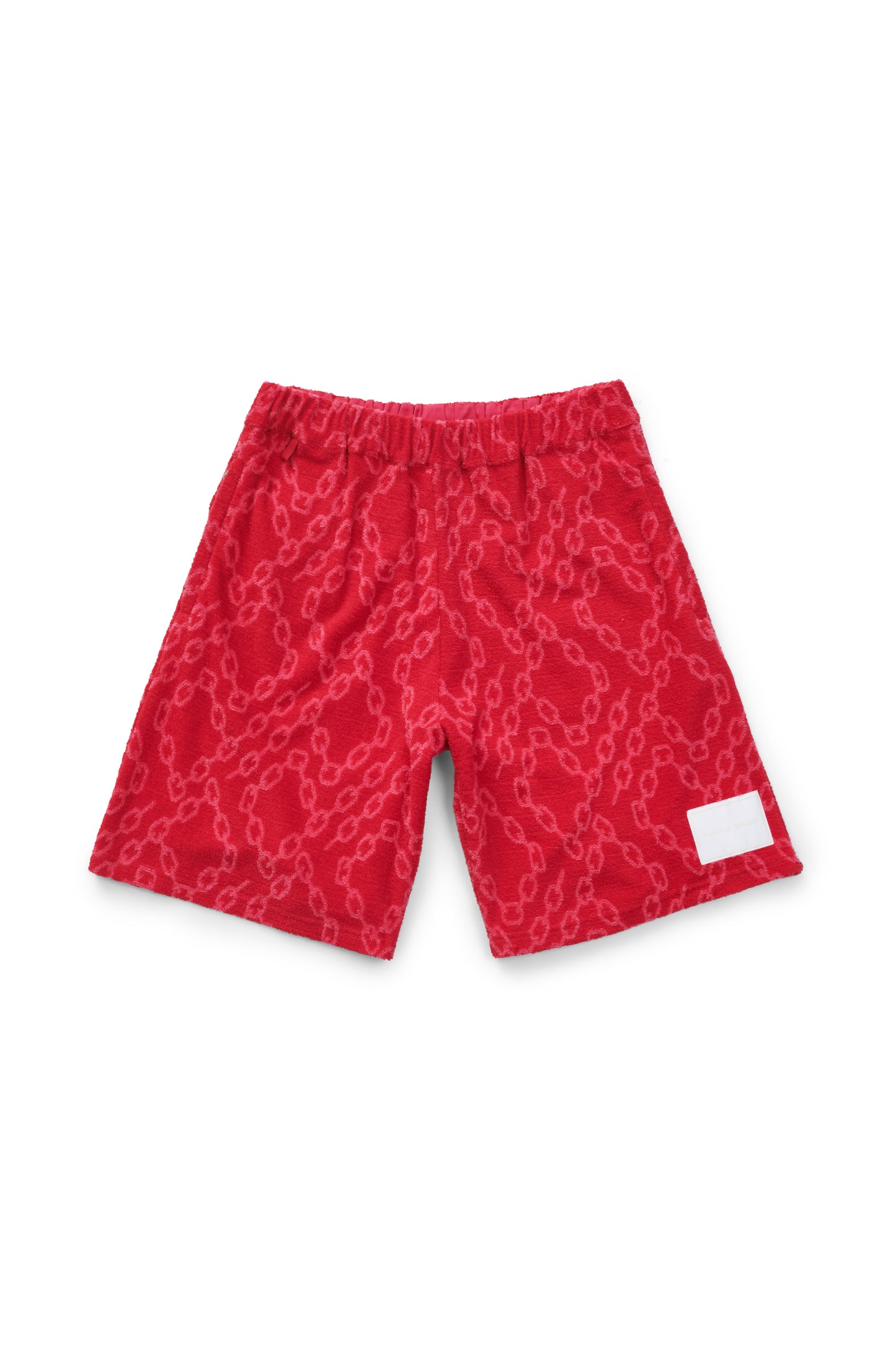 P419 TERRY TOWEL SHORT - Fiery Red