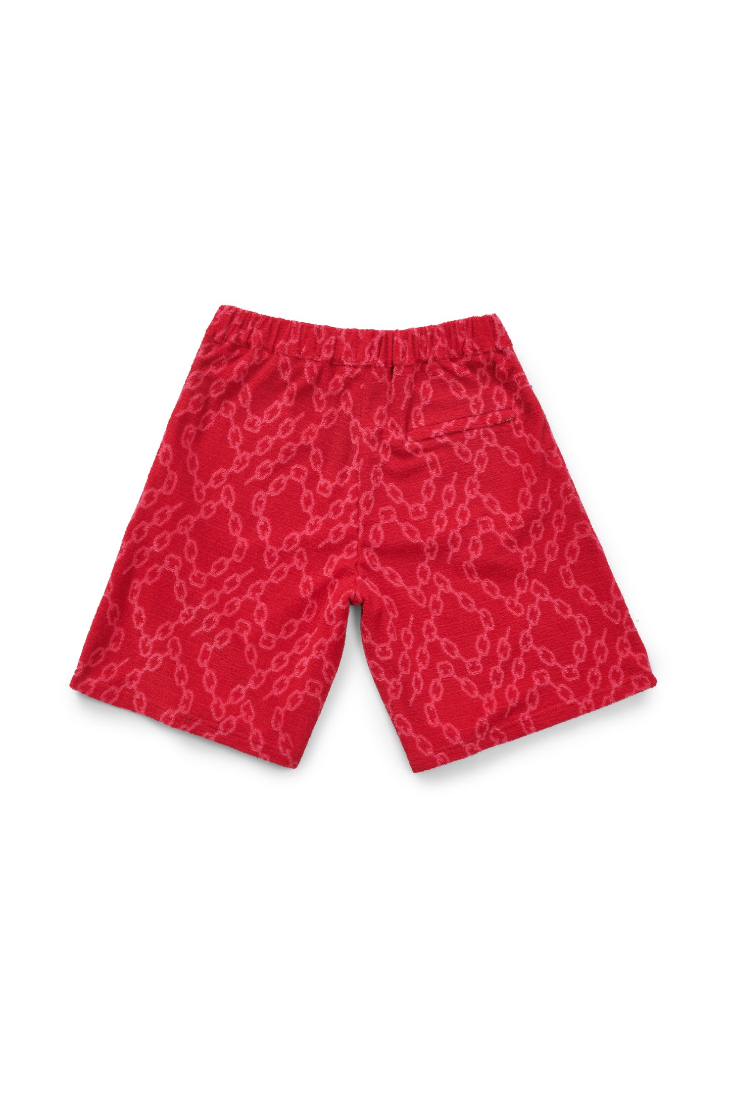 P419 TERRY TOWEL SHORT - Fiery Red