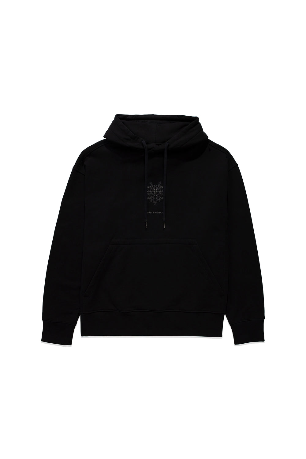 P436 OVERSIZED HOODIE - Purple Snake Black Beauty
