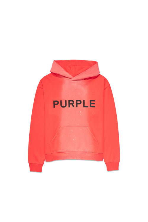 P447 French Terry Red Poppy Hoodie