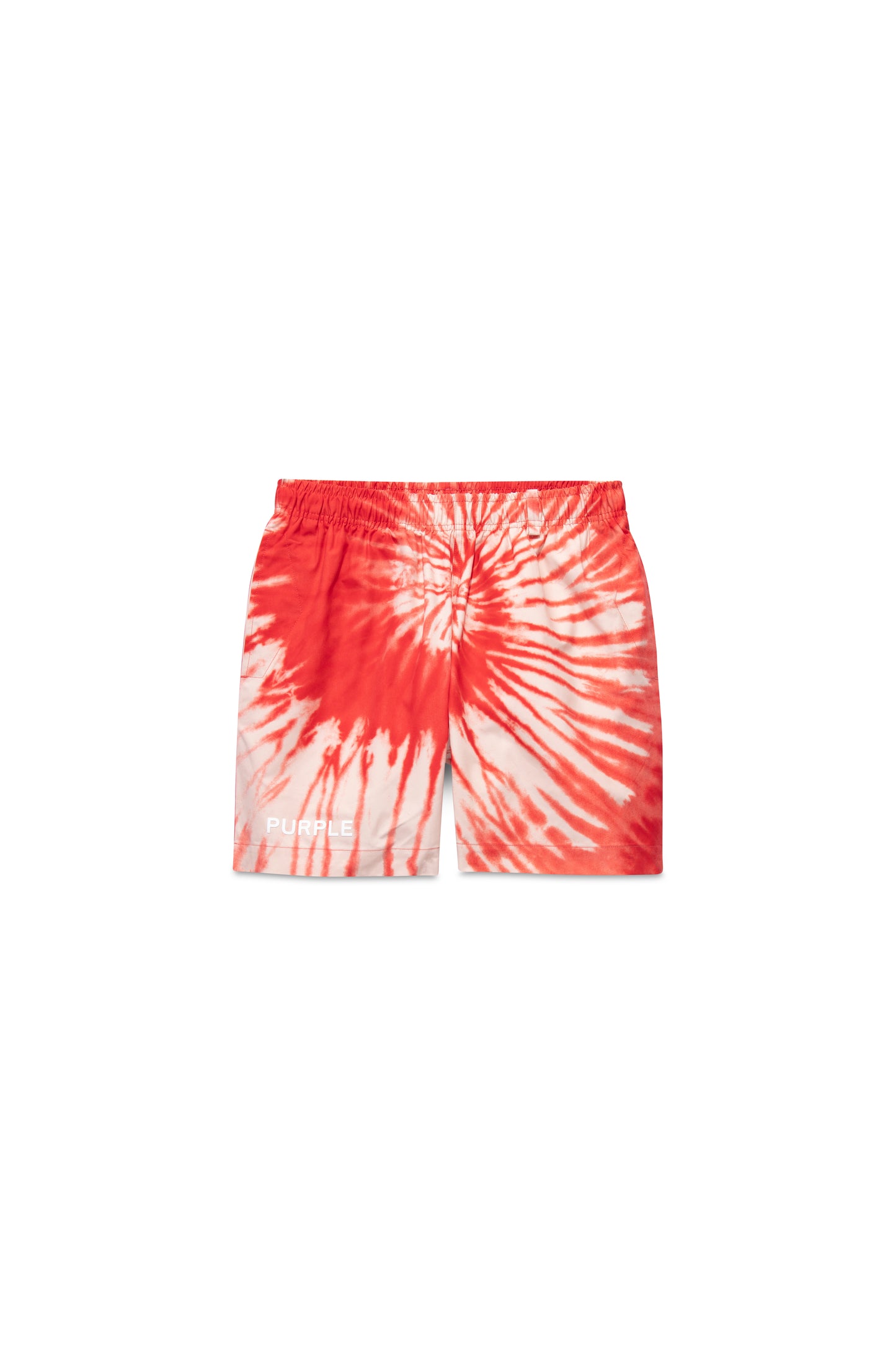 Spiral Tie Dye High Risk Red All-Around Short