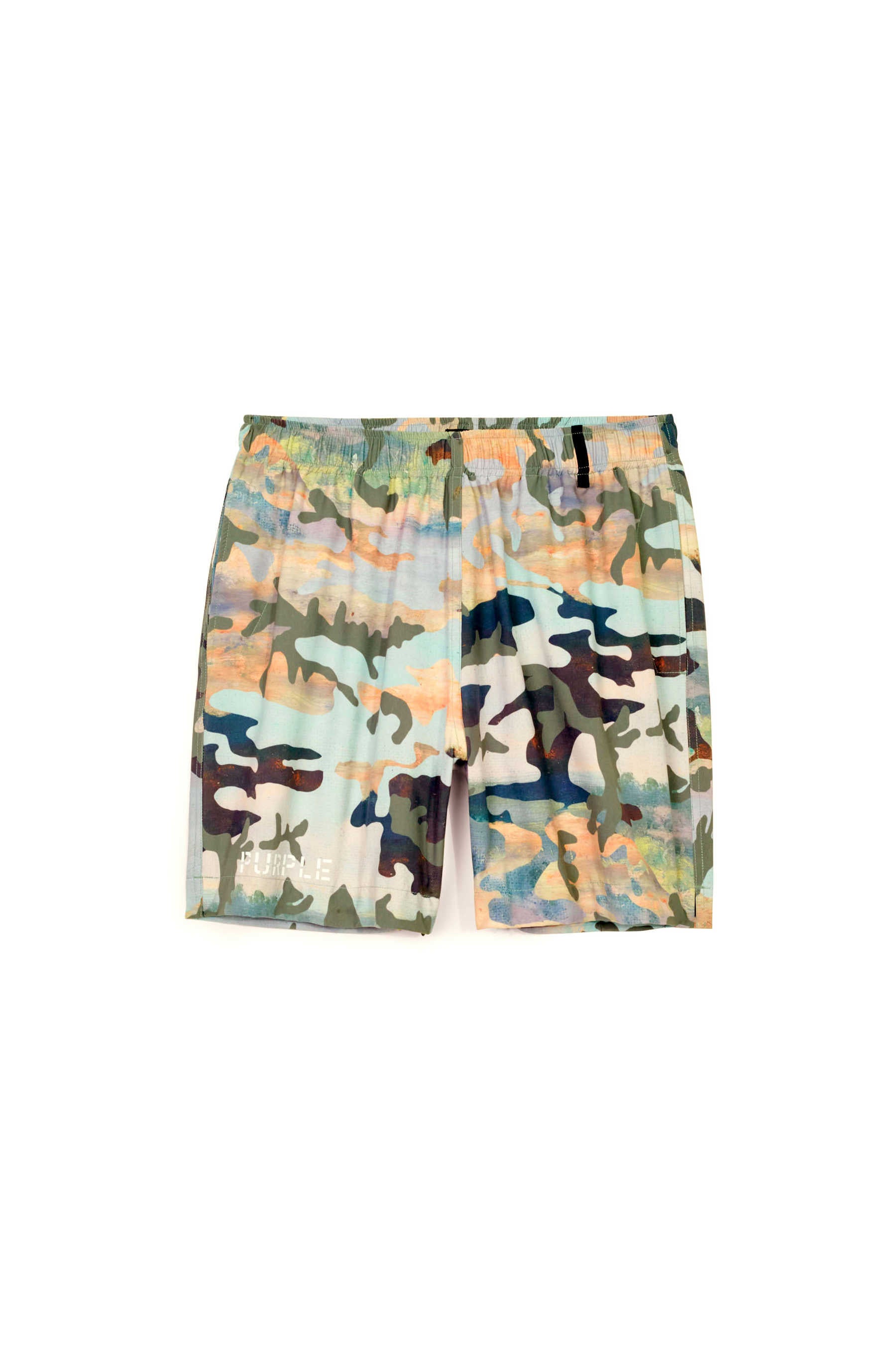 PURPLE BRAND - Men's Swim Short - Style No. P504 - Impressionist Camo Swim Shorts - Front
