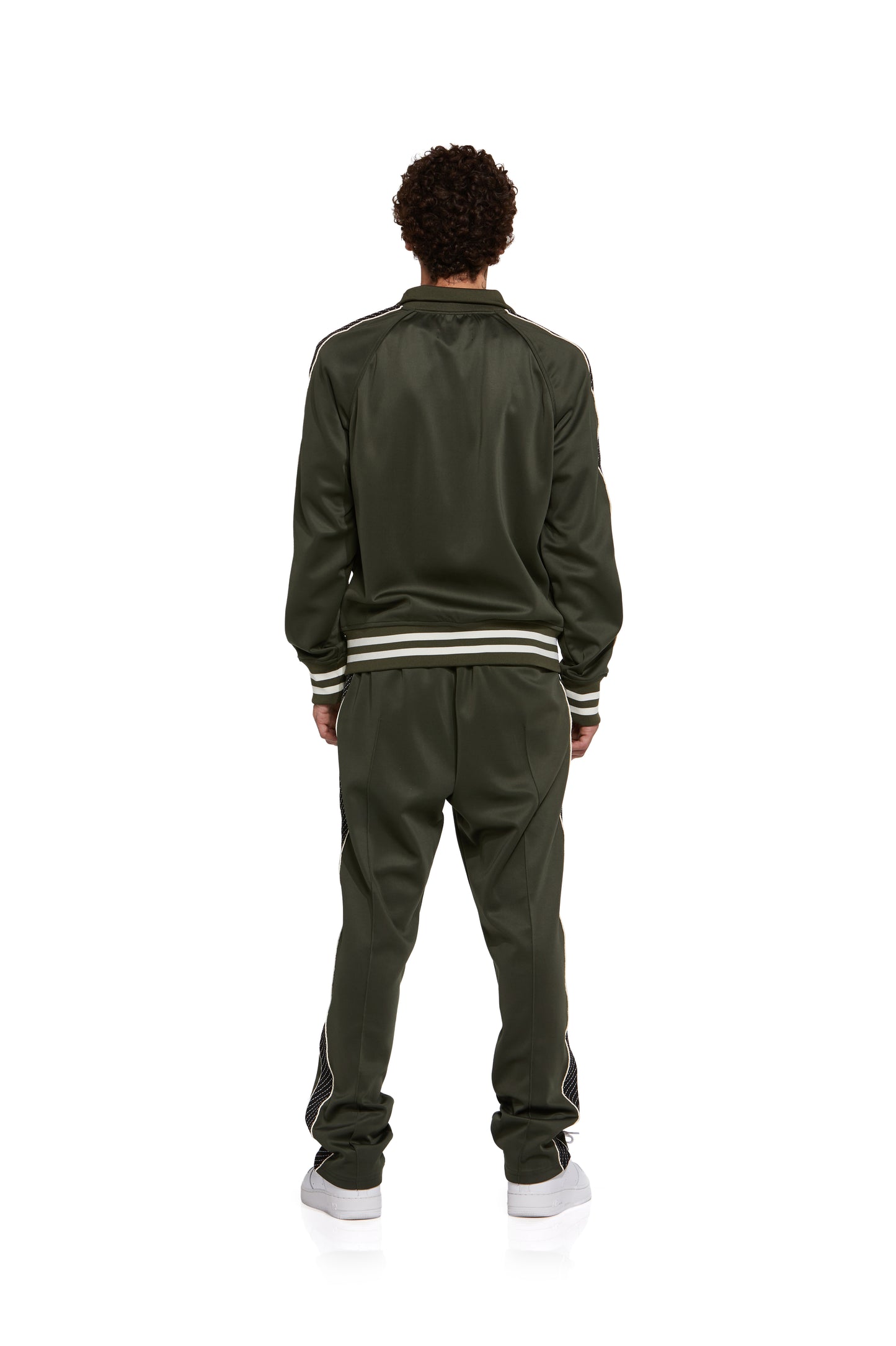 P415 TRACK PANT - Poly Tricot Forest Night Track Pant