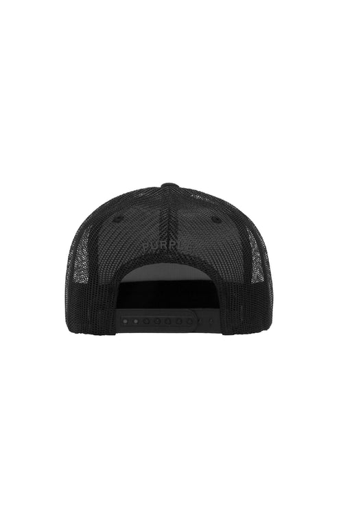 P902 5 PANEL HAT - Red Text