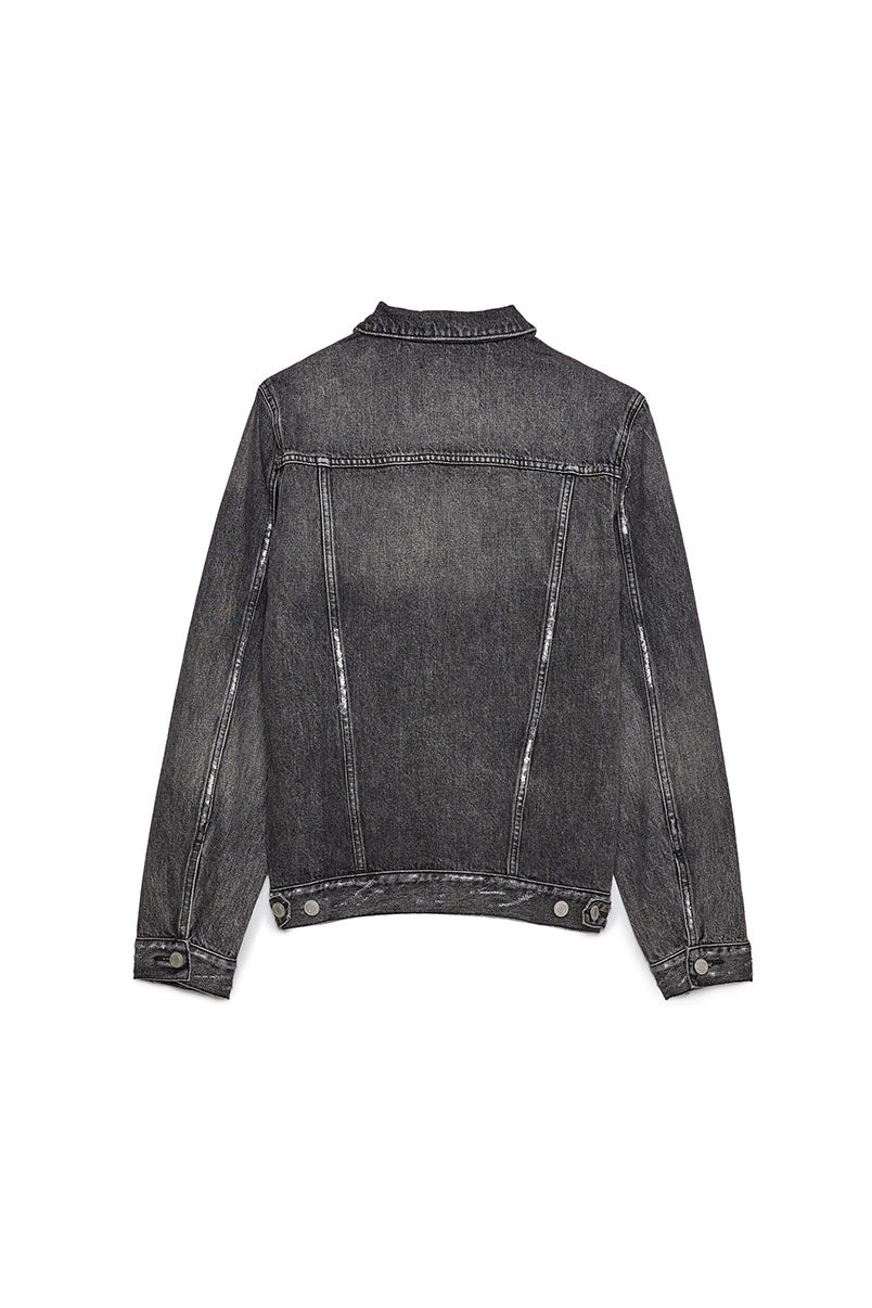 PURPLE BRAND - Men's Denim Jacket - Style No. P006 - Black Wash - Back