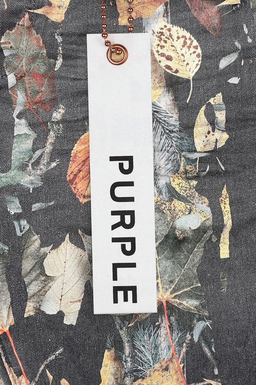 P020 MID RISE SHORT - Exclusive Washed Camo Black Drip