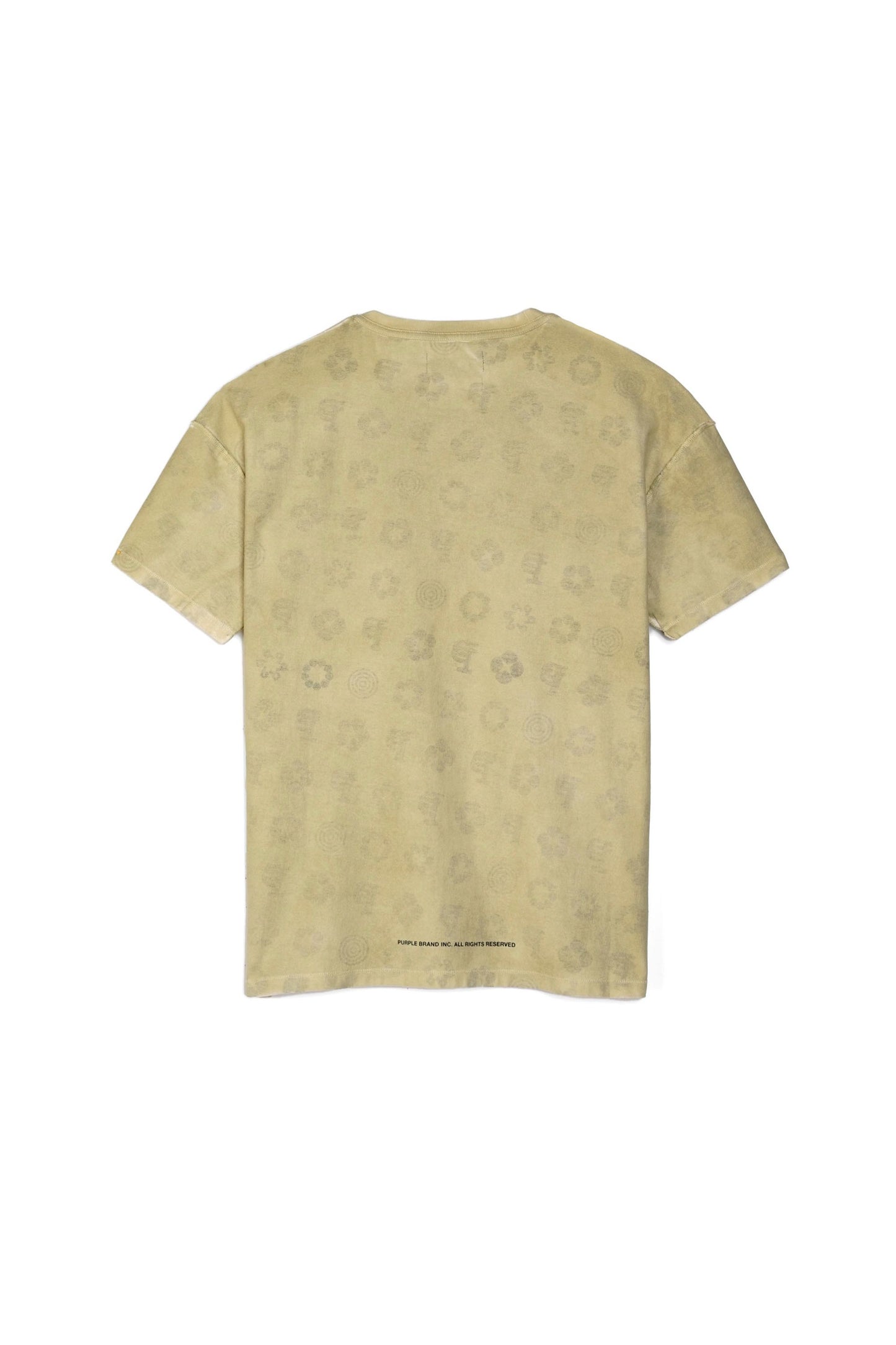 P101 RELAXED FIT TEE - MOSS SPRAY WITH INNER MONOGRAM PRINT